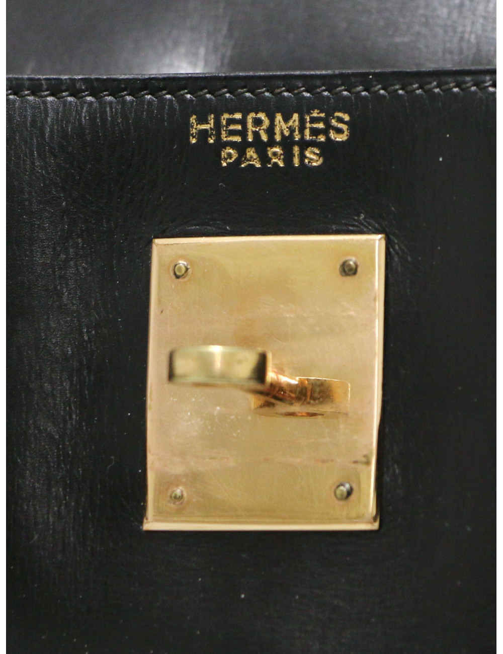 Sac Hermès Kelly 32 vintage noir
