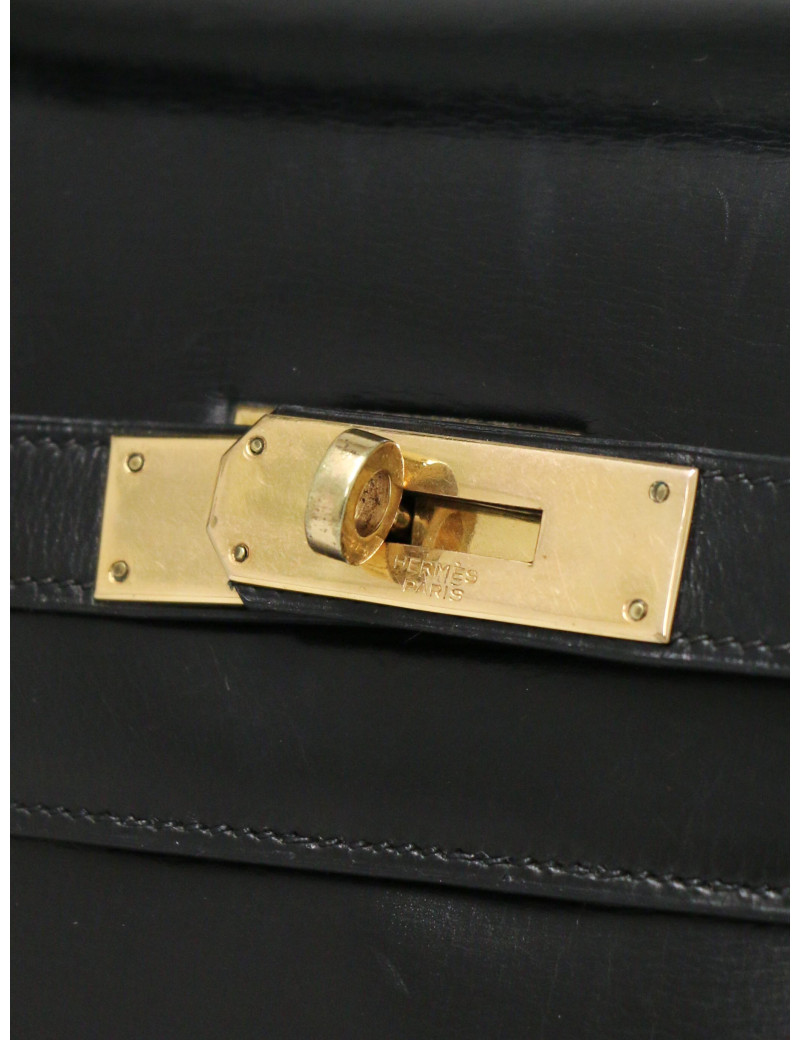 Sac Hermès Kelly 32 vintage noir