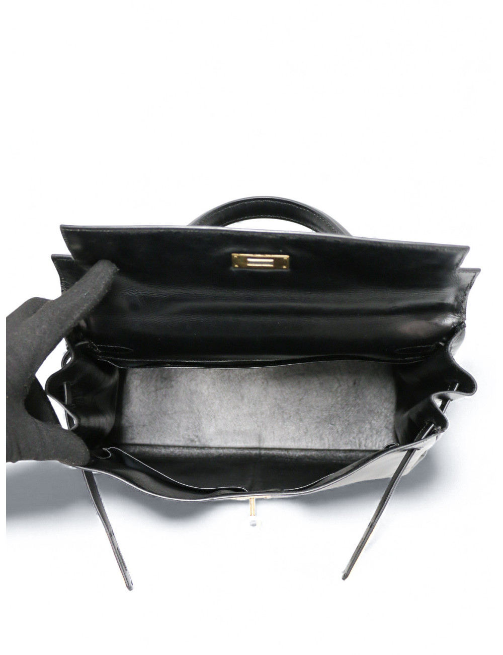 Sac Hermès Kelly 32 vintage noir