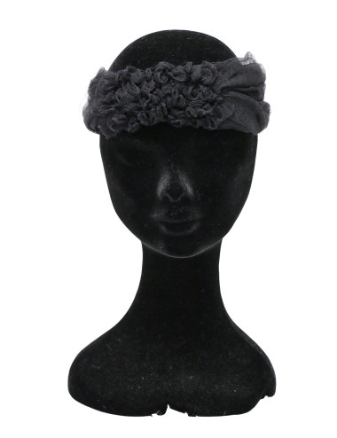 Bandeau Chanel dentelle Lesage noire 2