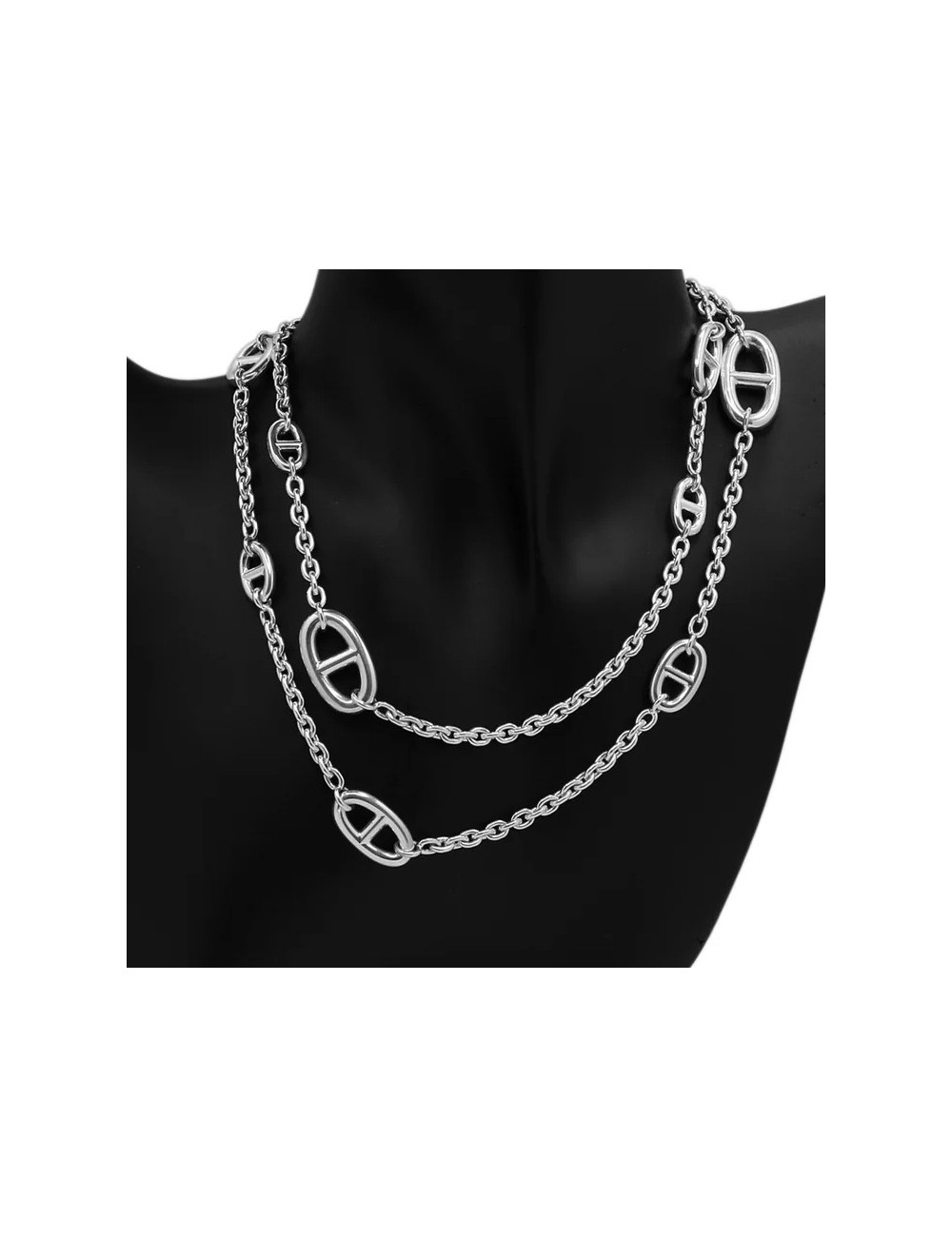 Sautoir Farandole 120 Hermès argent