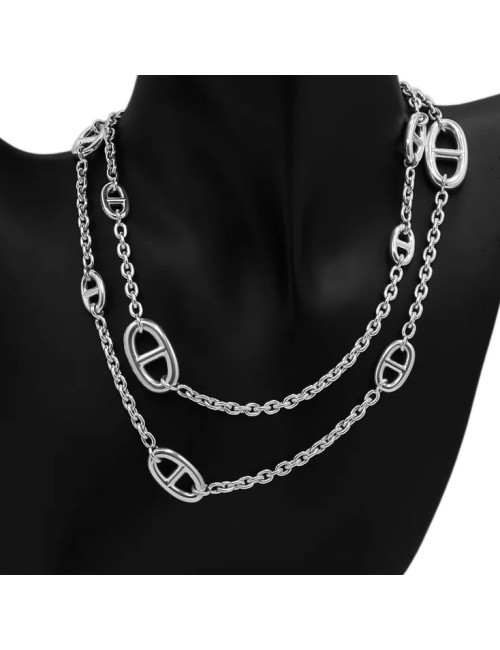 Sautoir Farandole 120 Hermès argent