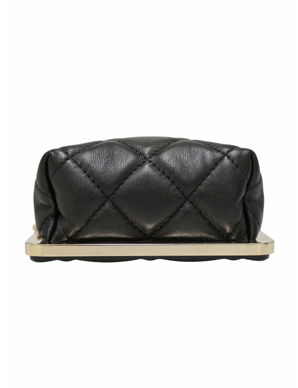 Mini sac Chanel cuir noir et résine