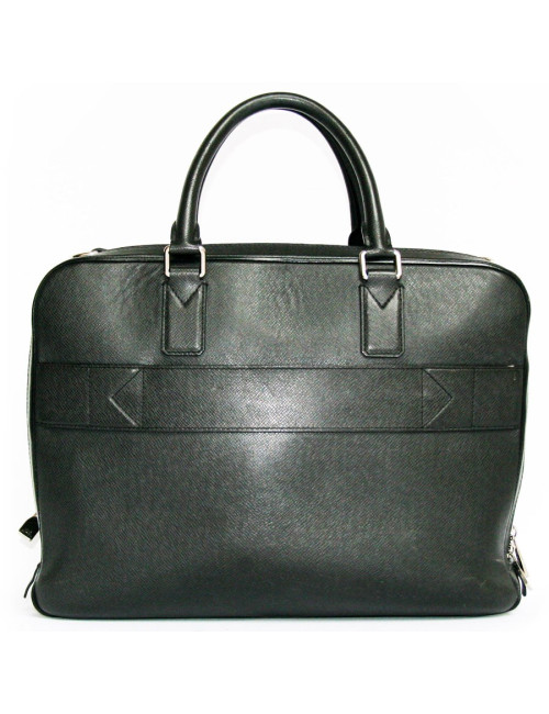 Porte document LOUIS VUITTON en cuir épi noir