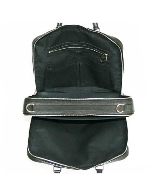 Porte document LOUIS VUITTON en cuir épi noir