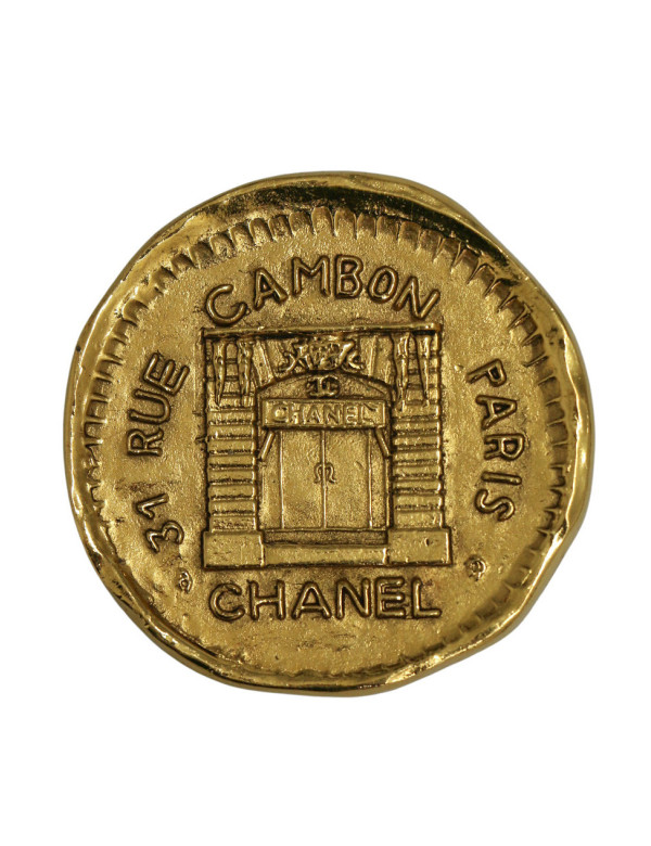 Broche Chanel 31 rue Cambon dorée