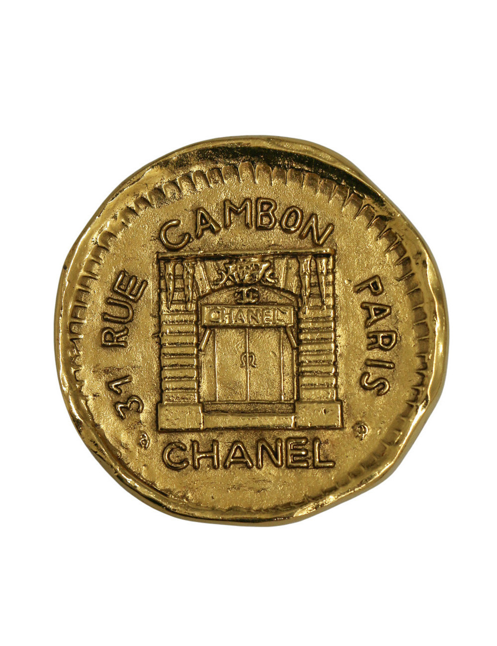 Broche Chanel 31 rue Cambon dorée