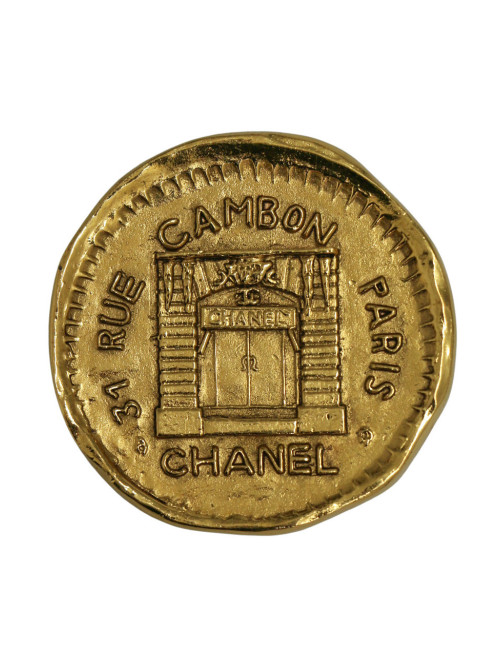Broche Chanel 31 rue Cambon dorée