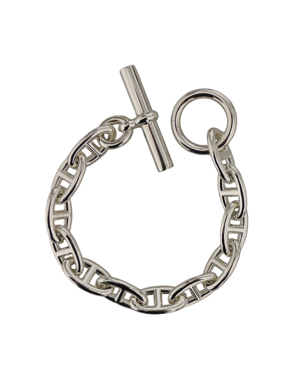 Bracelet Chaîne d'ancre Hermès 12 anneaux MM