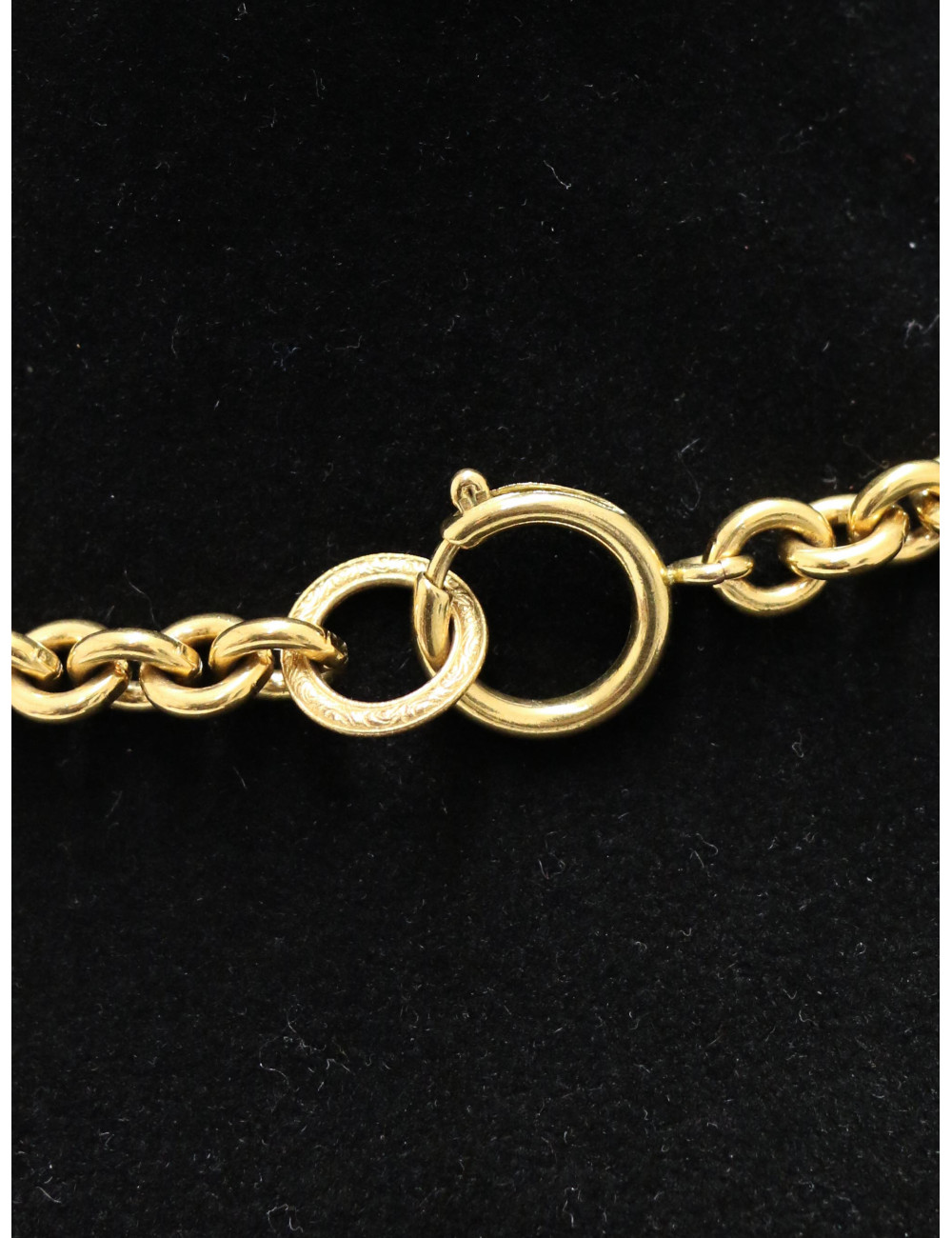 Collier Chanel pendentif coeur CC 1993