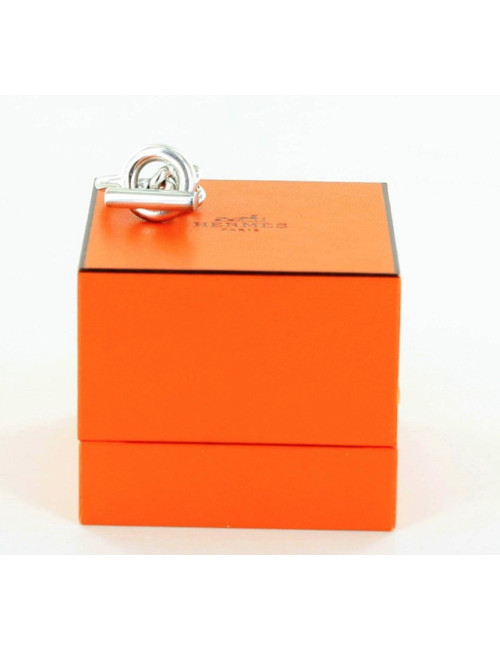 bague HERMES t46 argent massif