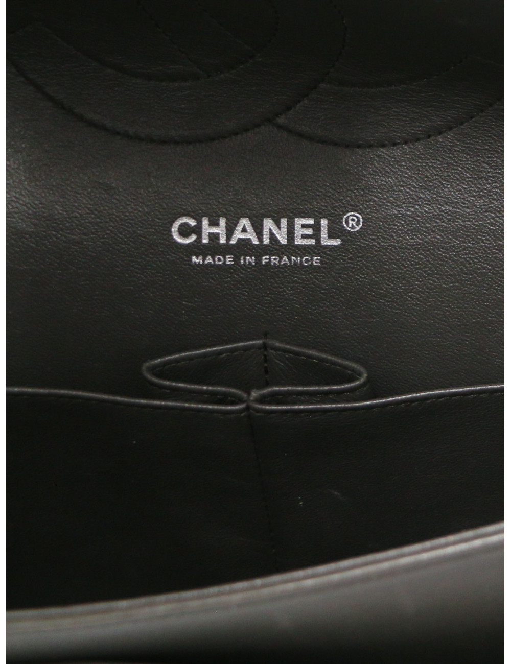 Sac Jumbo tricolore Chanel marron bijouterie argent