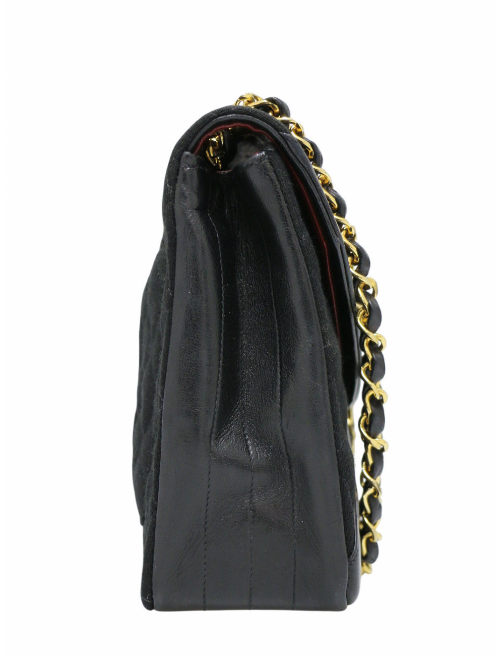 Sac vintage Chanel jersey noir