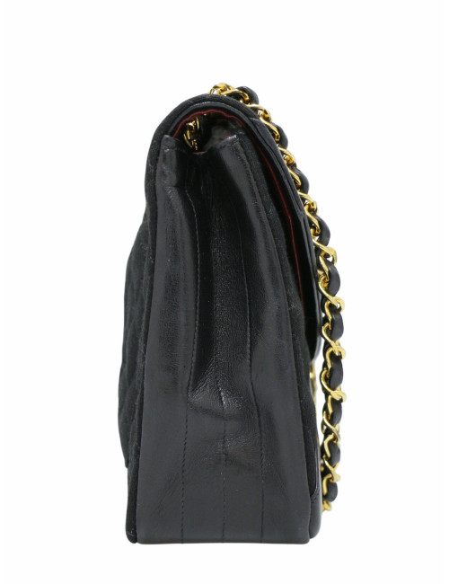 Sac vintage Chanel jersey noir