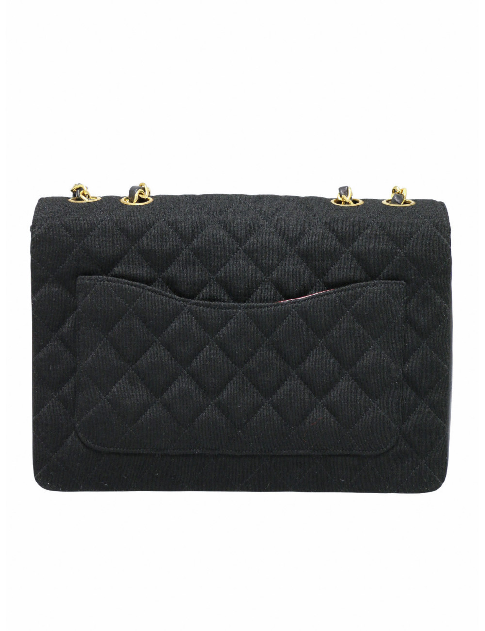 Sac vintage Chanel jersey noir
