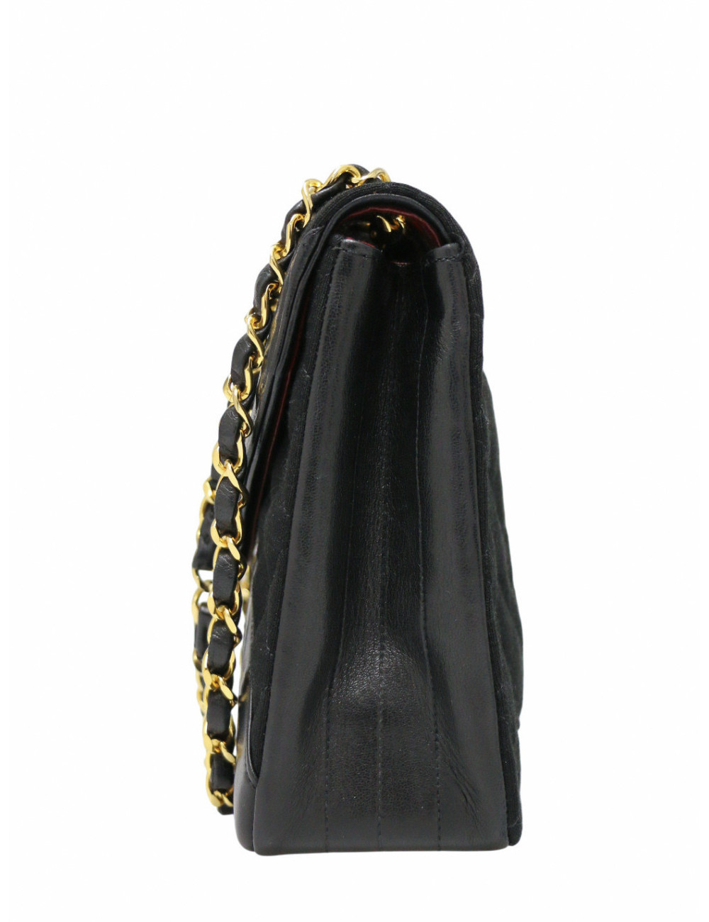 Sac vintage Chanel jersey noir