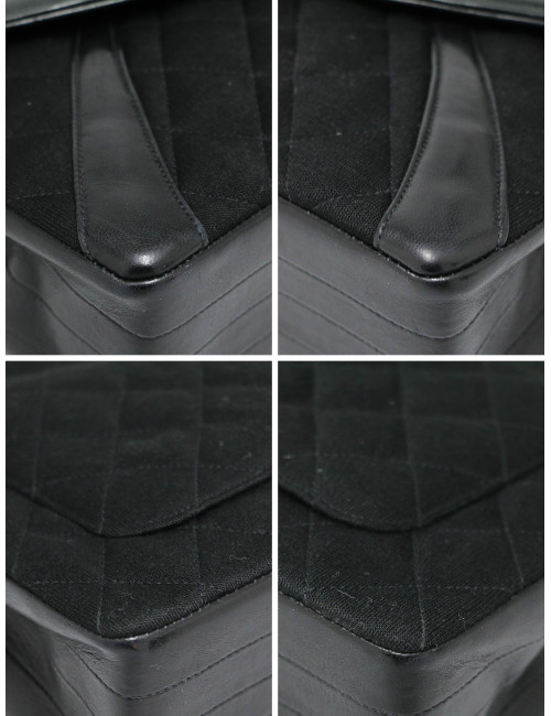 Sac vintage Chanel jersey noir