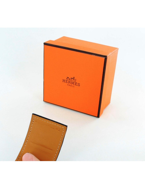 manchette CDC HERMES croco noir