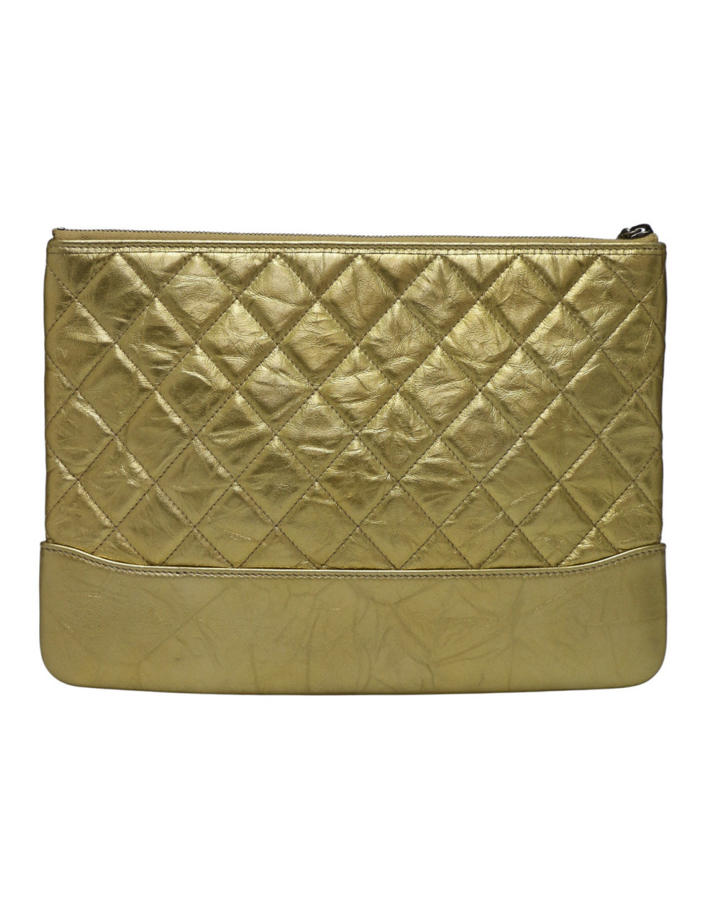 Pochette Gabrielle CHANEL cuir doré
