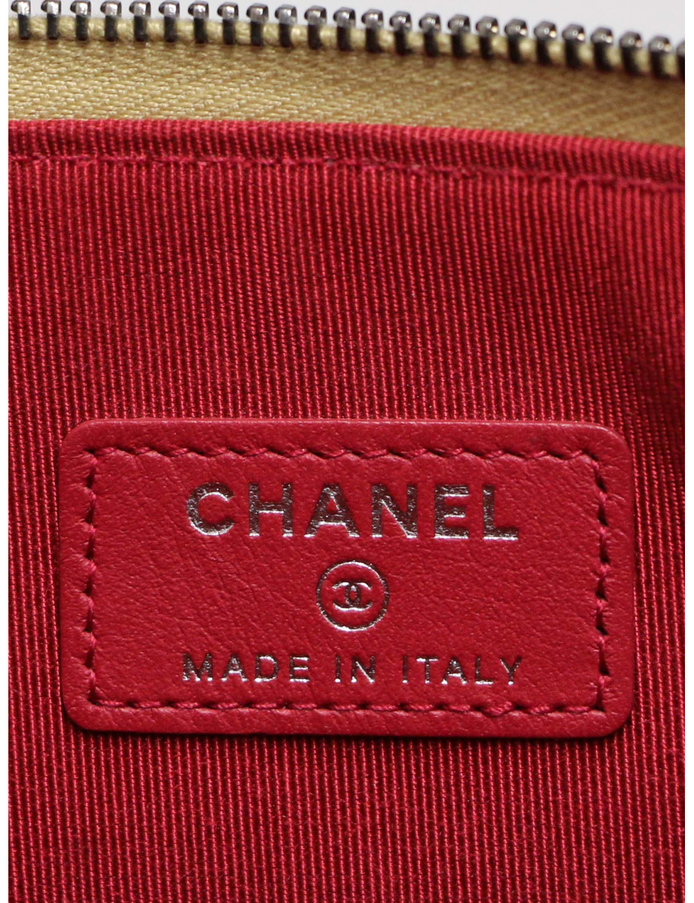 Pochette Gabrielle CHANEL cuir doré
