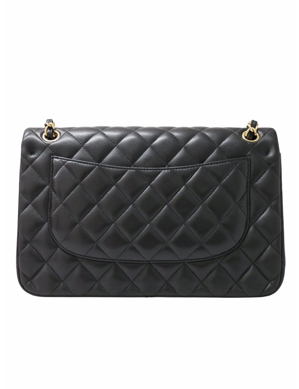 Sac Jumbo Chanel cuir d'agneau noir