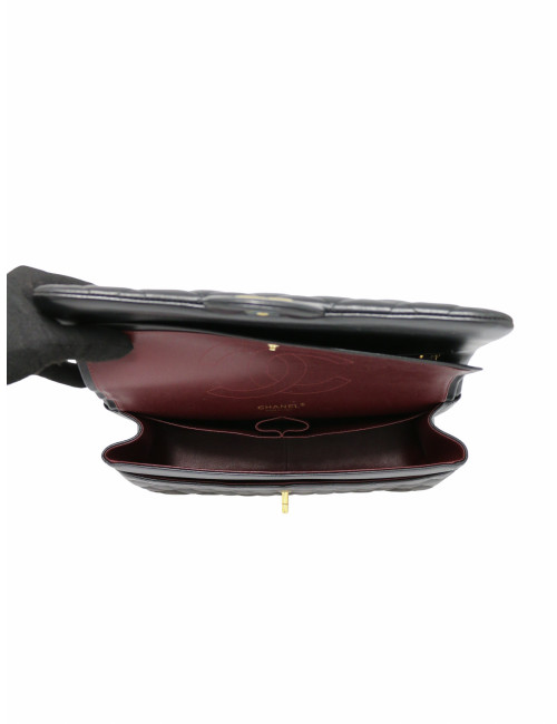 Sac Jumbo Chanel cuir d'agneau noir