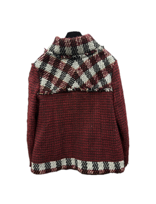 Veste tweed Chanel rouge Automne-Hiver 2016