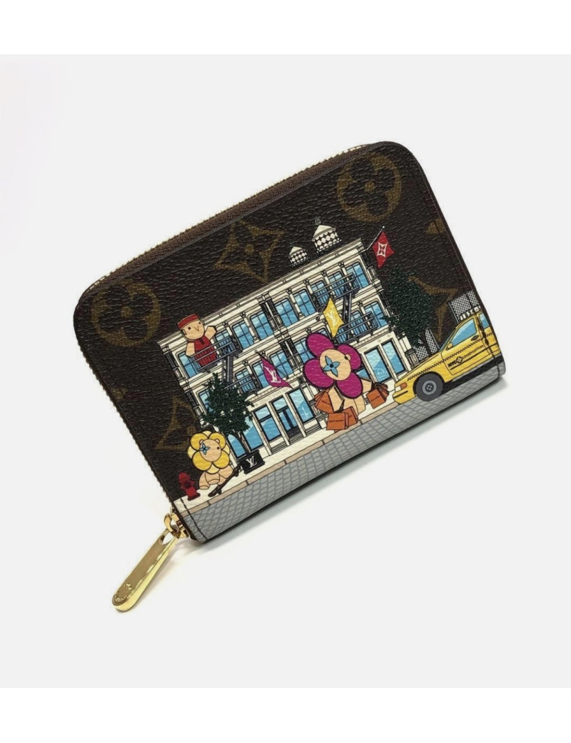Porte monnaie Louis Vuitton Vivienne zippée Murakami