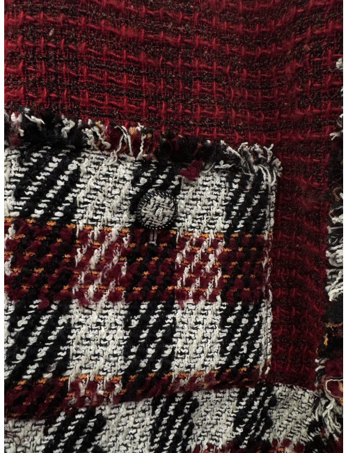 Veste tweed Chanel rouge Automne-Hiver 2016
