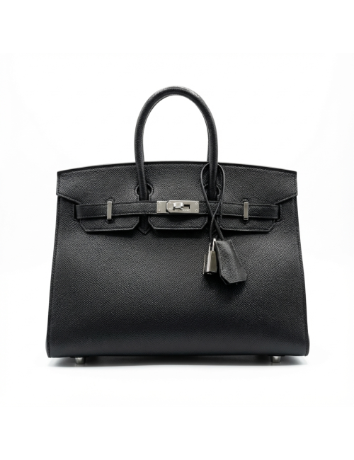 Sac Hermès Birkin 25 sellier noir