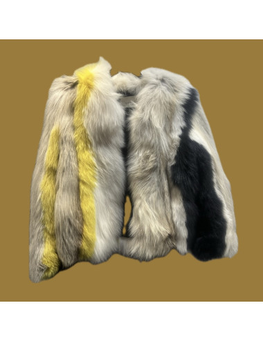 Veste fourrure renard SPRUNG multicolore