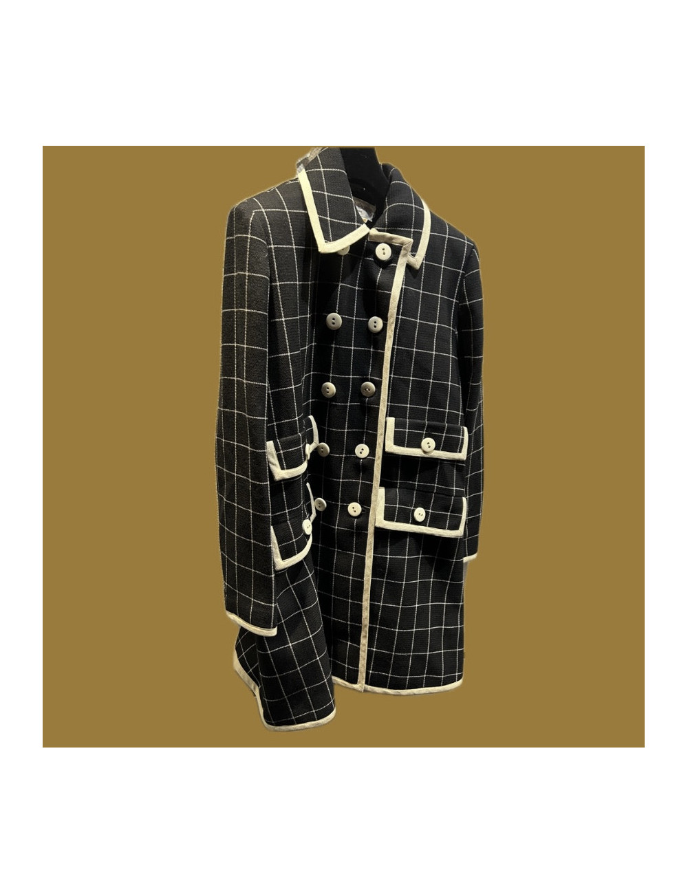 Manteau YSL variation noir T42