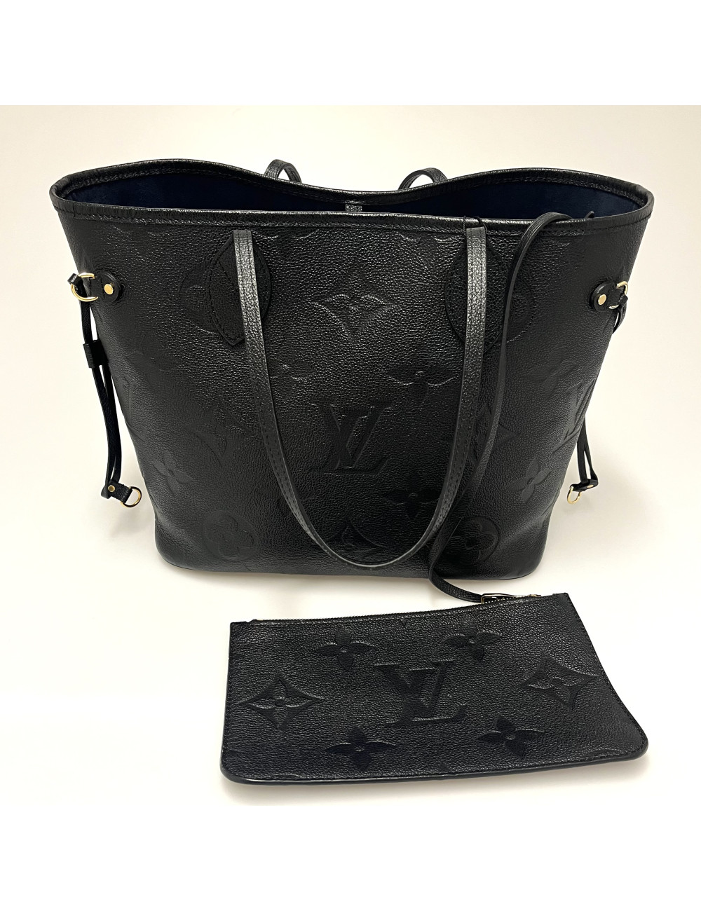 Sac Neverfull Louis Vuitton cuir embossé