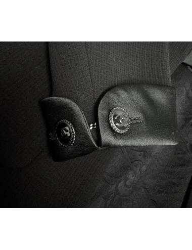 Veste smoking Chanel T50 noire 2
