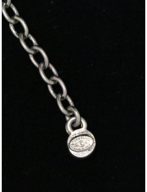 Sautoir Chanel noeud strass baguette