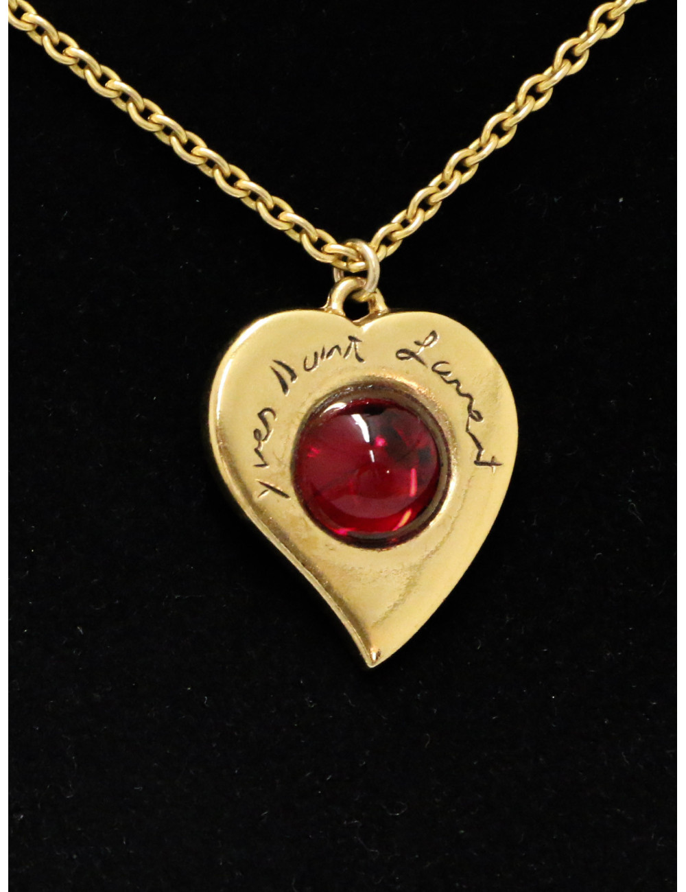 Collier YSL SAINT LAURENT Coeur doré