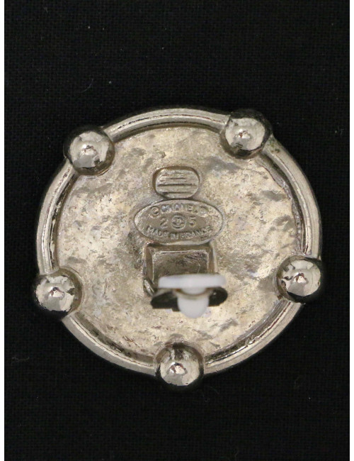 Boucles d'oreille rondes CHANEL argent