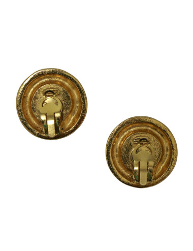 Clips CHANEL demi perles nacrée CC 2