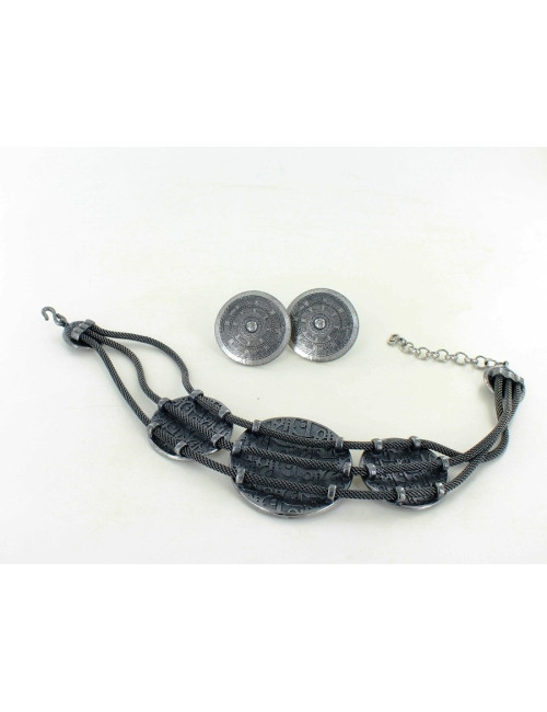 parure CHRISTIAN DIOR " boulciers " clips d'oreille