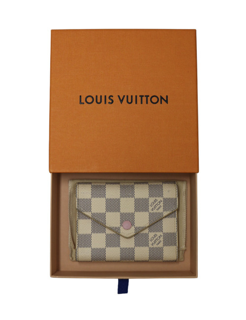 Portefeuille Louis Vuitton Victorine damier Azur