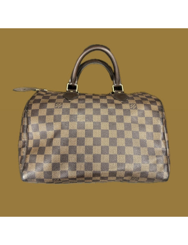 Speedy LOUIS VUITTON toile Damier Ebène