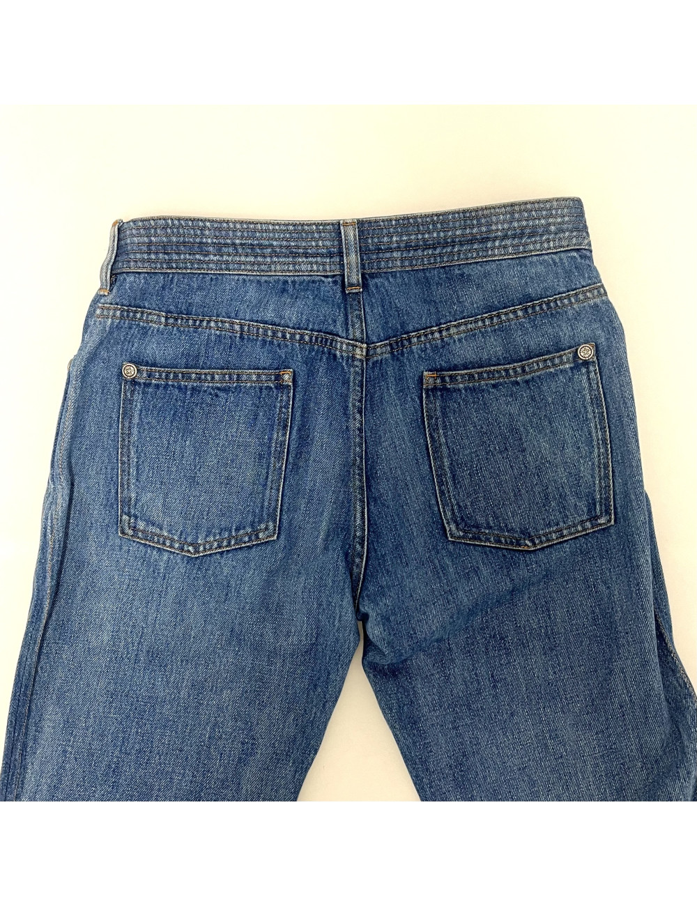 Pantalon Paris Dallas CHANEL T 40 denim bleu