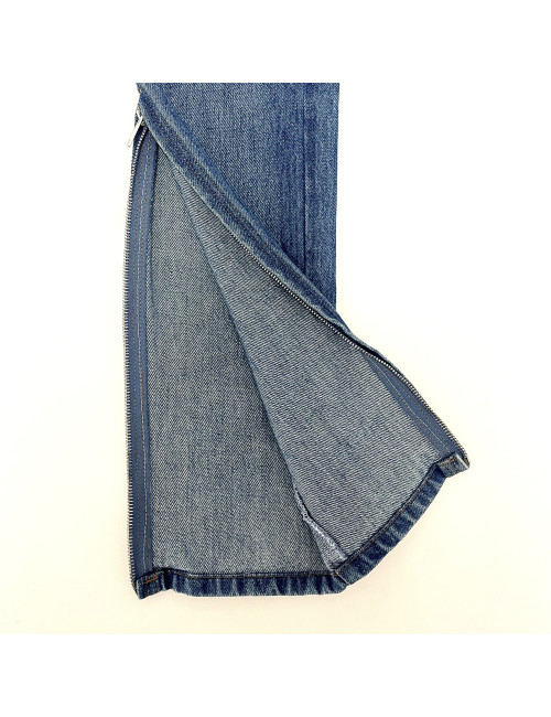 Pantalon Paris Dallas CHANEL T 40 denim bleu