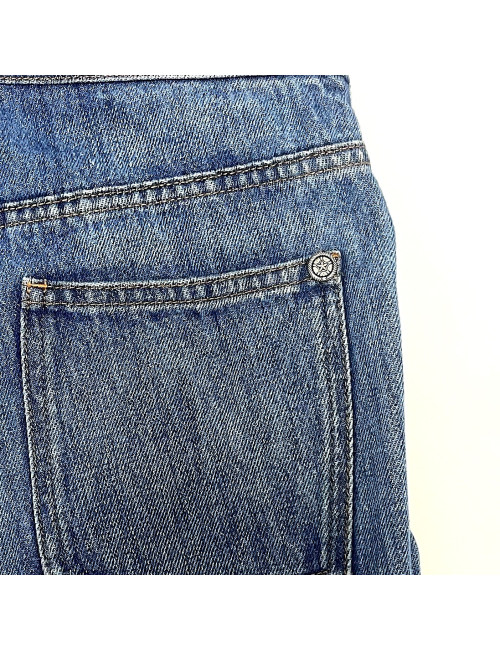 Pantalon Paris Dallas CHANEL T 40 denim bleu