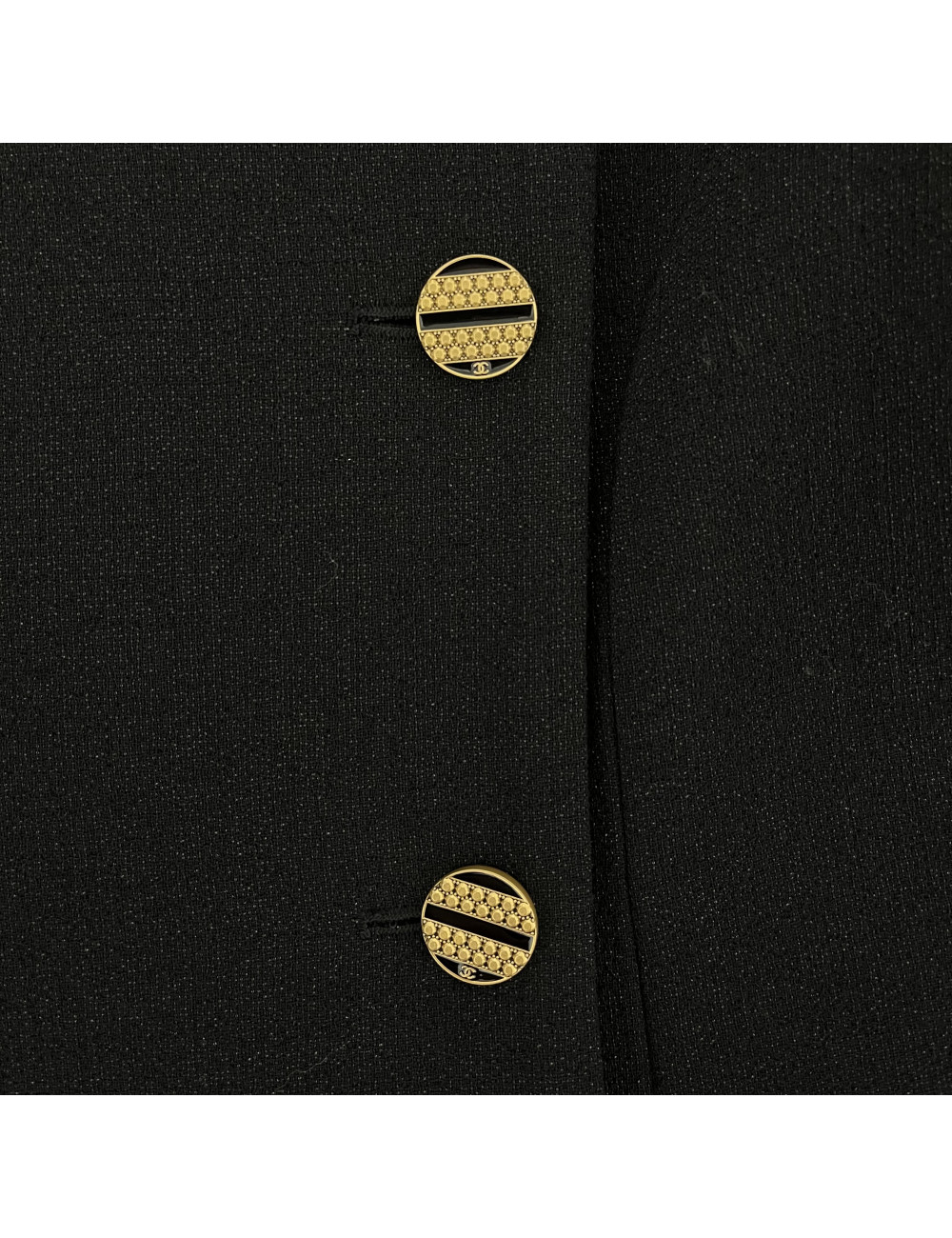 Veste CHANEL T 46 noir brillant
