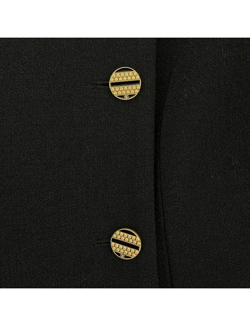 Veste CHANEL T 46 noir brillant