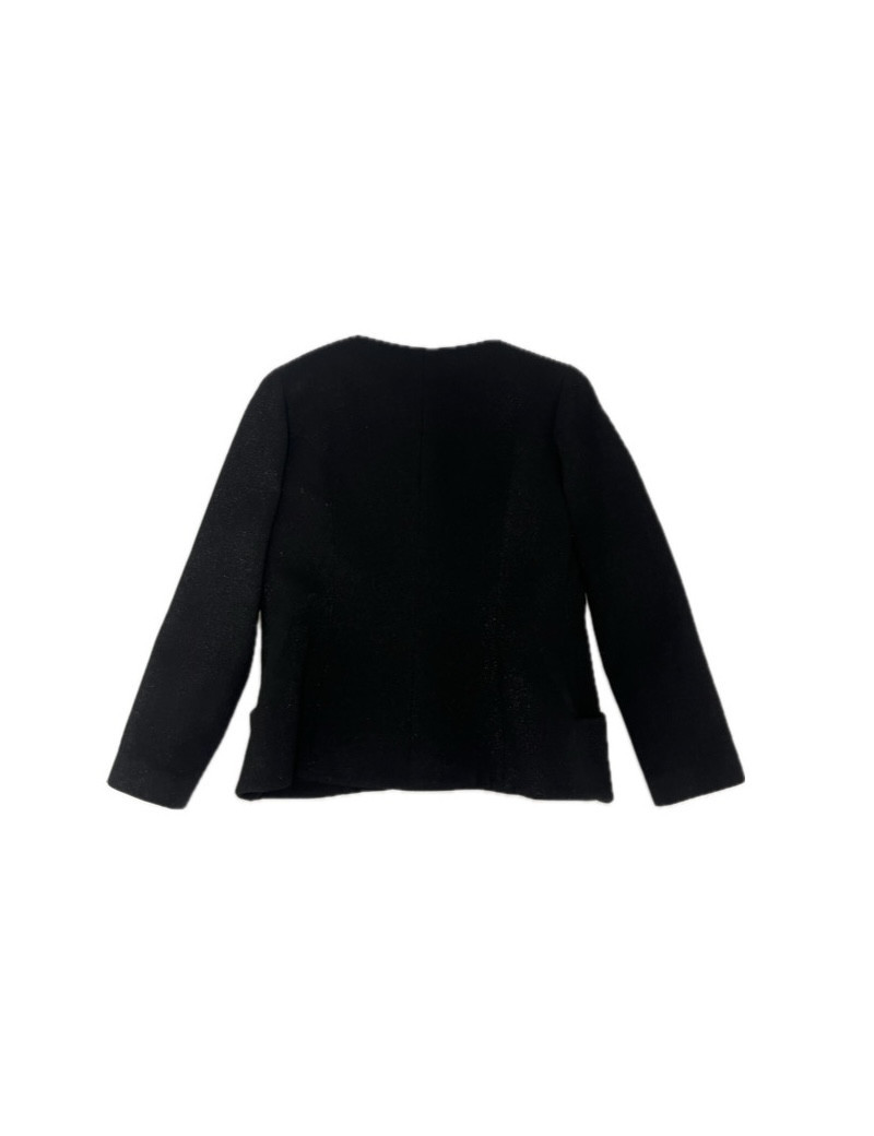 Veste Chanel noire brillante taille 46