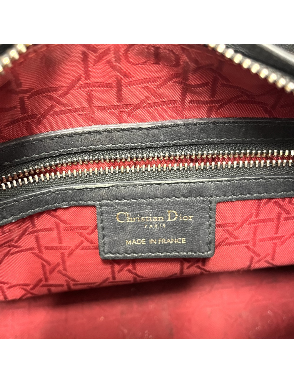 Sac Lady D CHRISTIAN DIOR noir bandoulière