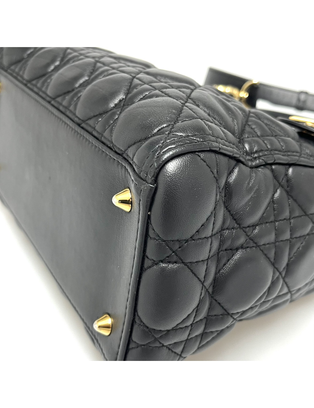 Sac Lady D CHRISTIAN DIOR noir bandoulière