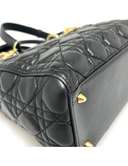 Sac Lady D CHRISTIAN DIOR noir bandoulière